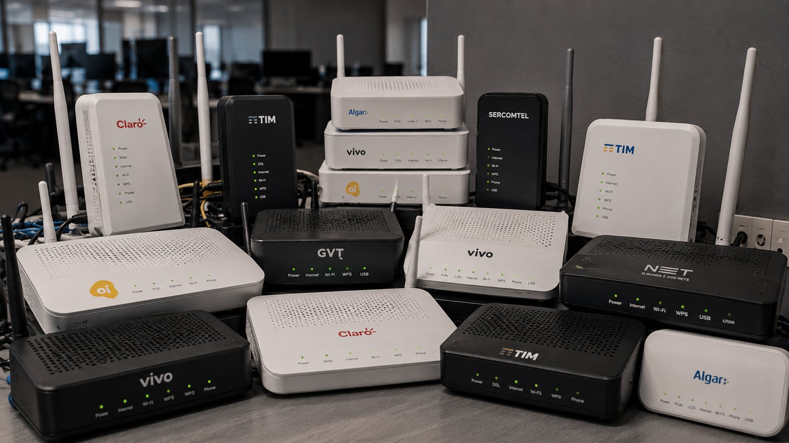 Roteador/modem padrão fornecido pela operadora de internet